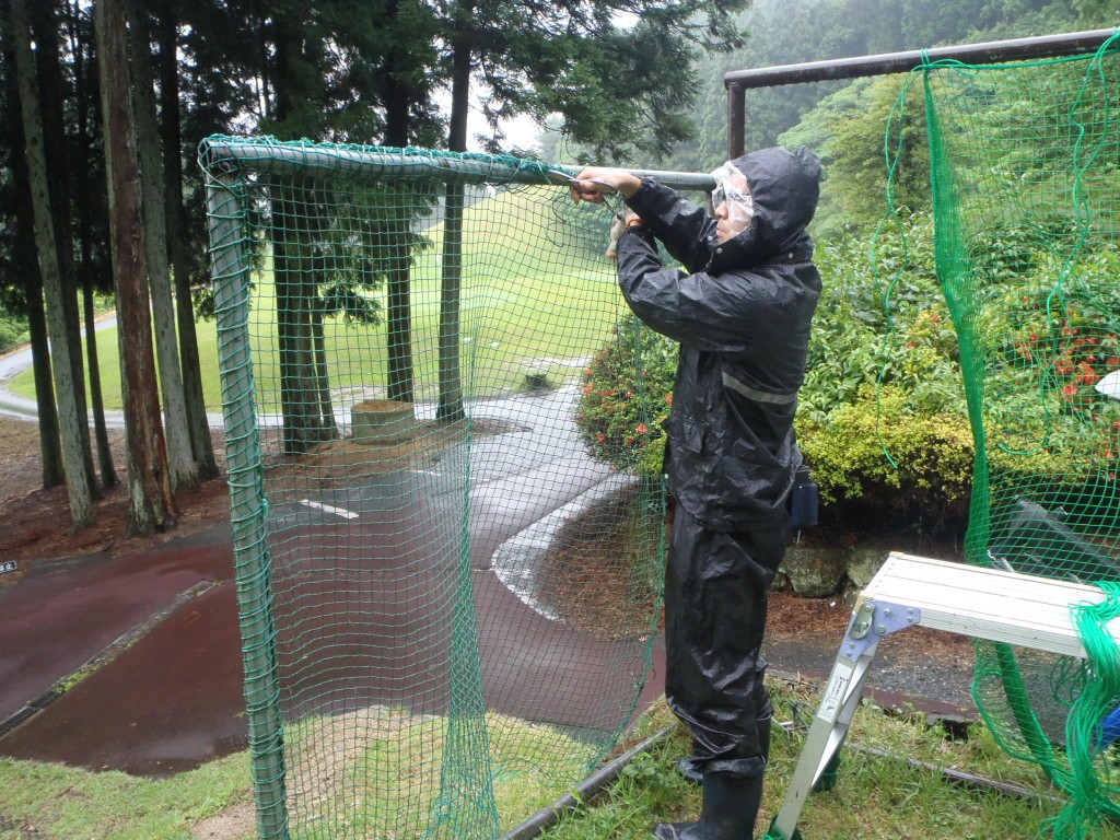 防球ネット張替工事