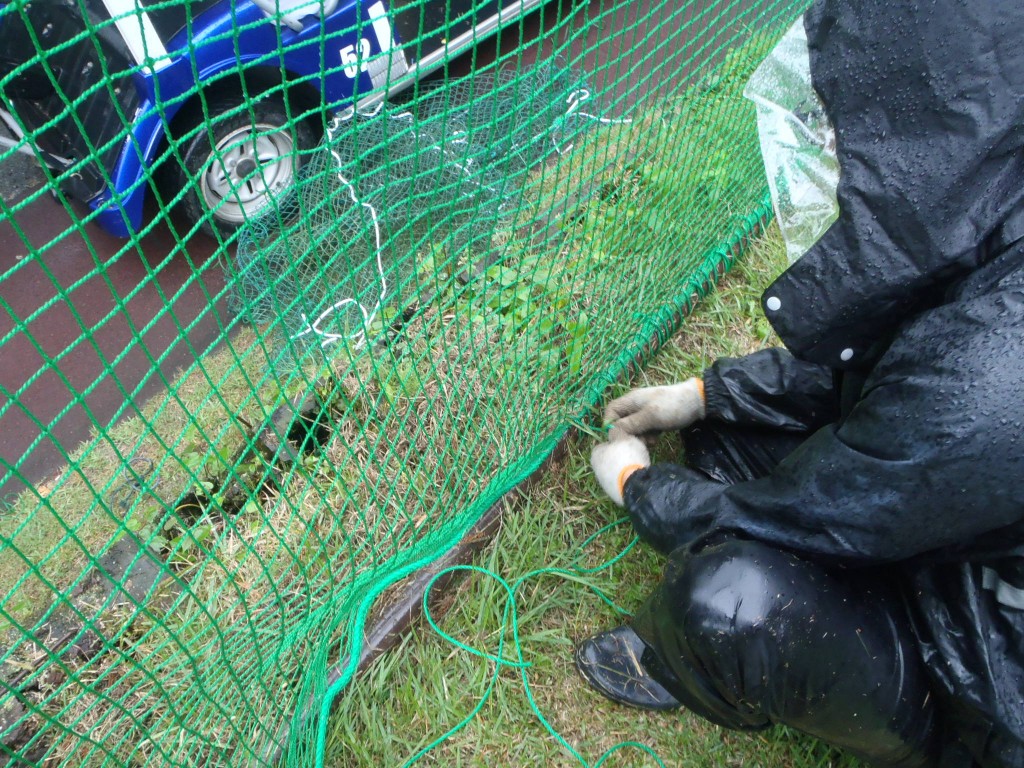 防球ネット張替工事