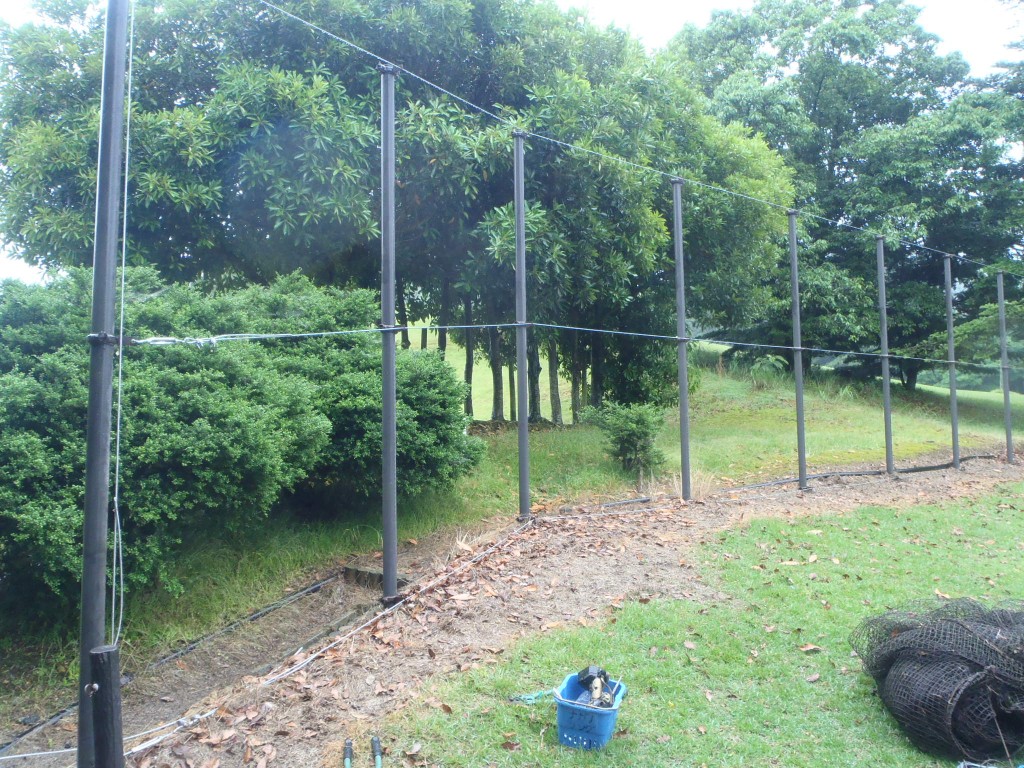 防球ネット設置工事