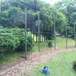 防球ネット設置工事