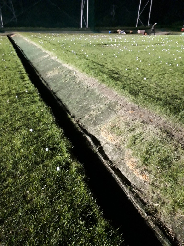 人工芝貼り替え工事