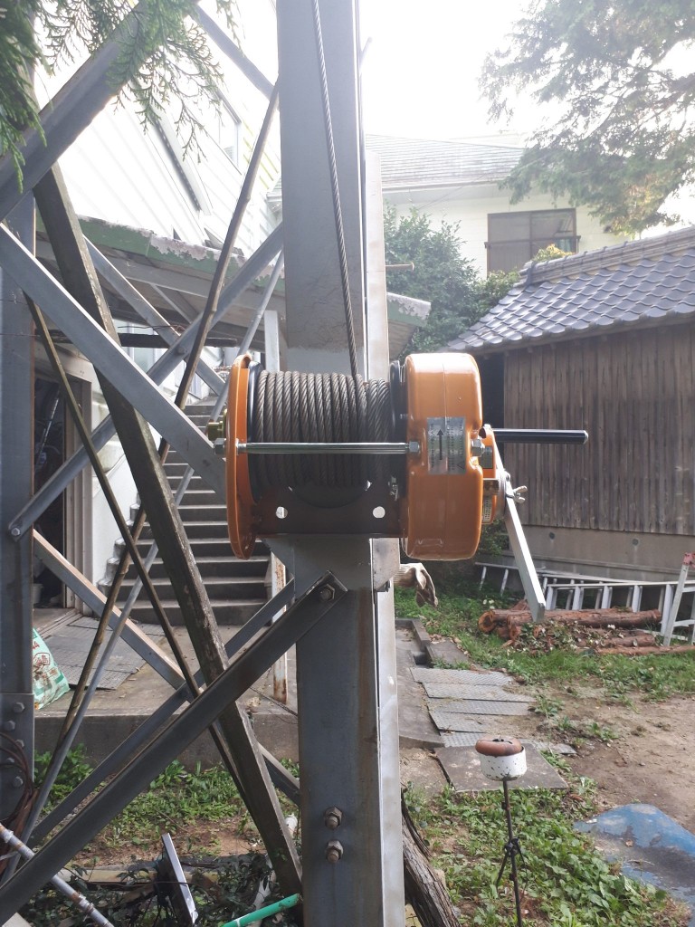 手動ウィンチ交換工事