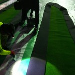 人工芝貼り工事