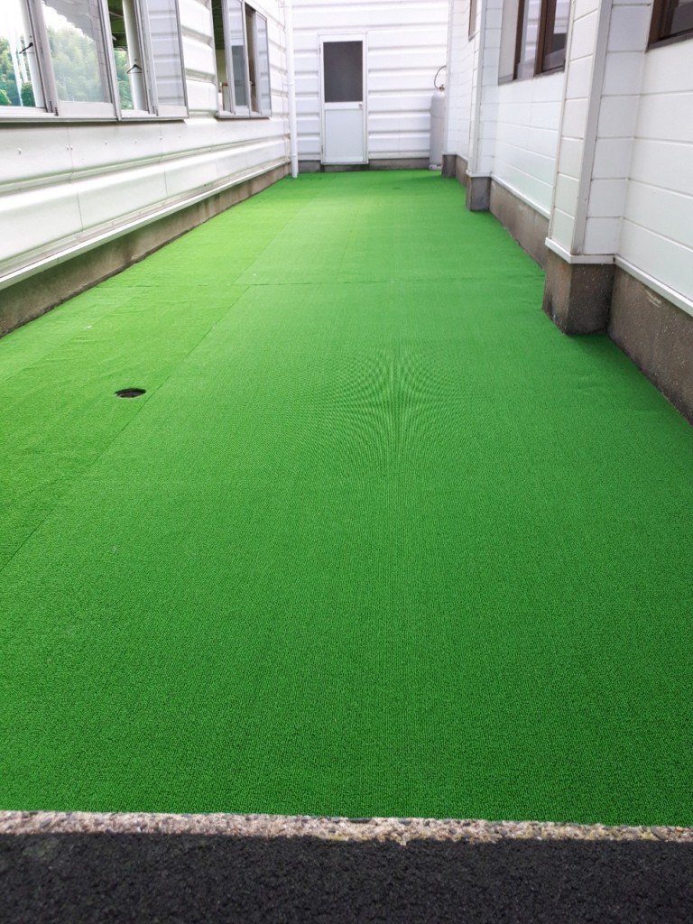 人工芝貼り替え工事