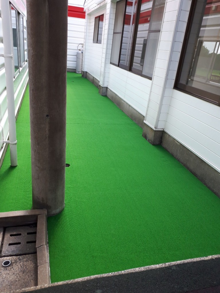 人工芝貼り替え工事