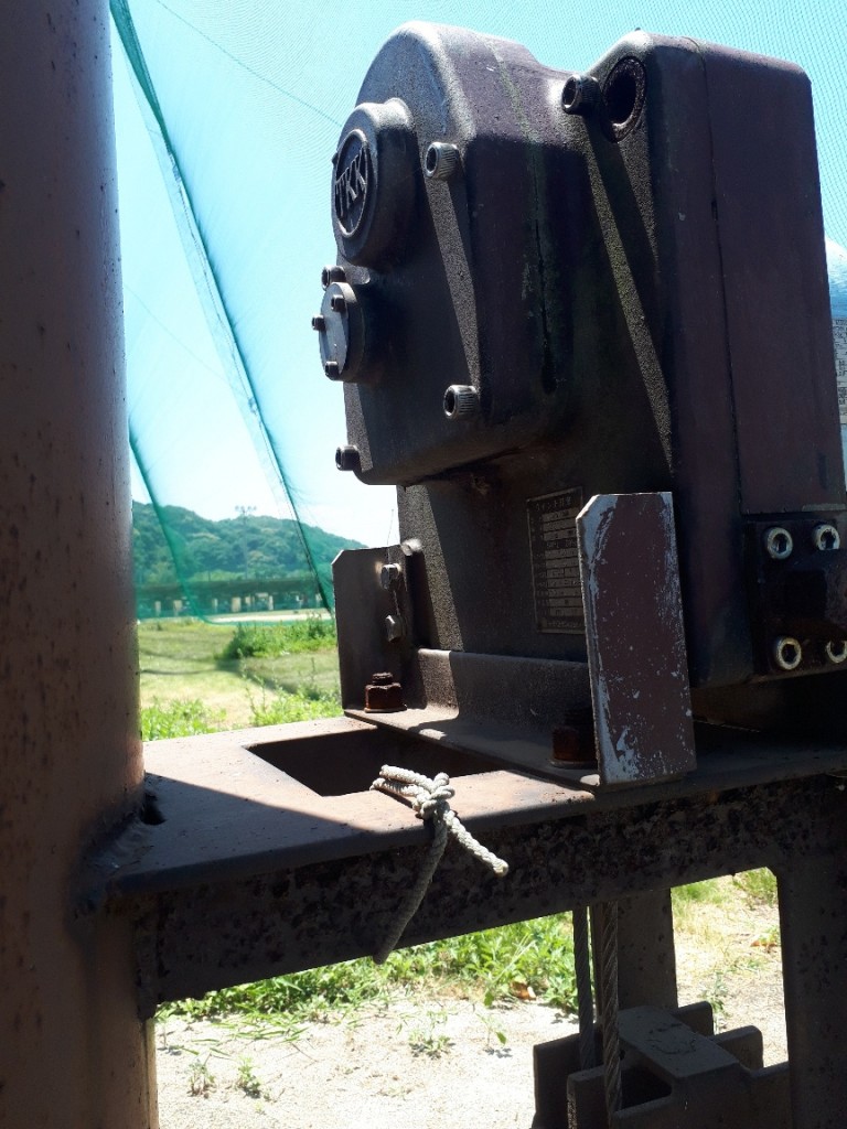 ウィンチワイヤー交換工事