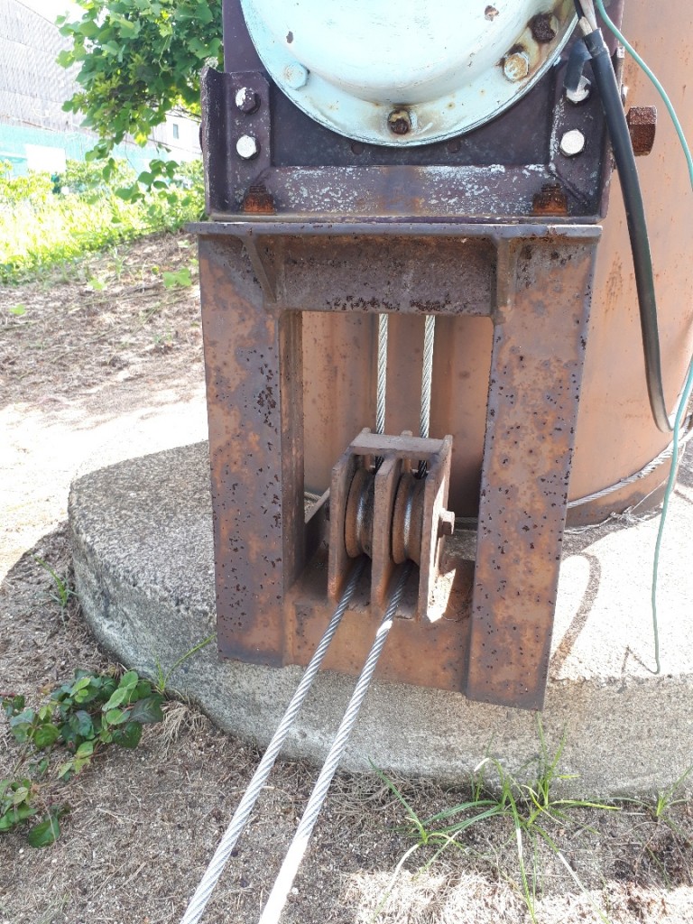 ウィンチワイヤー交換工事