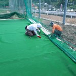 人工芝貼り工事