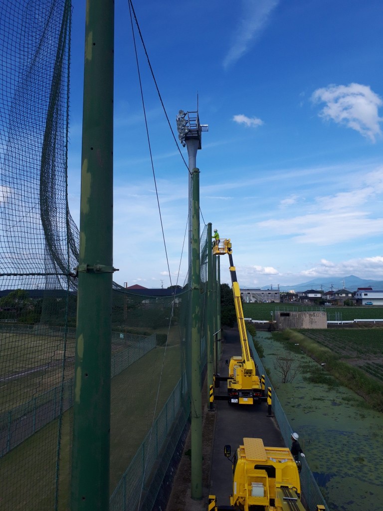 防球ネット張替工事