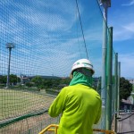 防球ネット張替工事