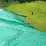 法面ネット貼り工事