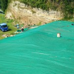 法面ネット貼り工事