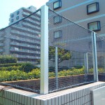 ゴミ置き場ネット張替工事