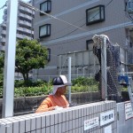 ゴミ置き場ネット張替工事