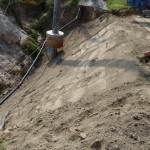 防球ネット撤去工事