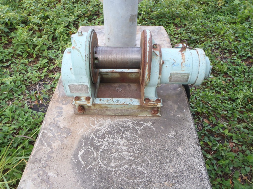 ウィンチワイヤー交換工事