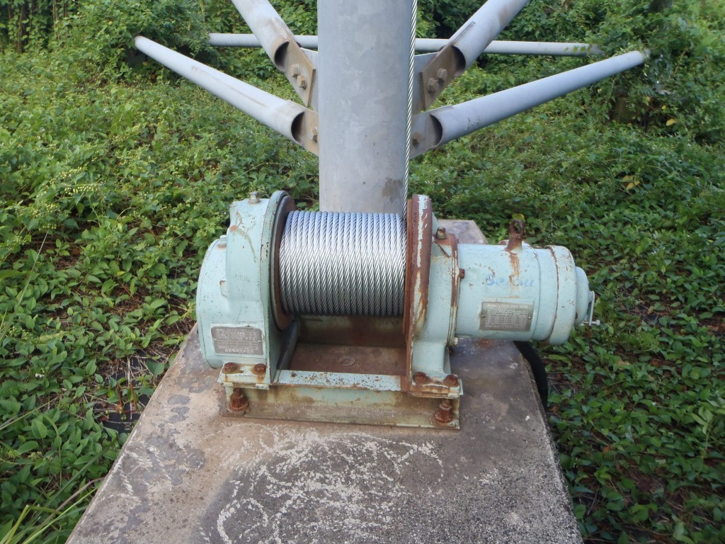 ウィンチワイヤー交換工事