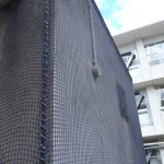 外壁剥落防止ネット設置工事