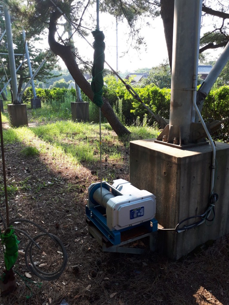 ワイヤー交換工事