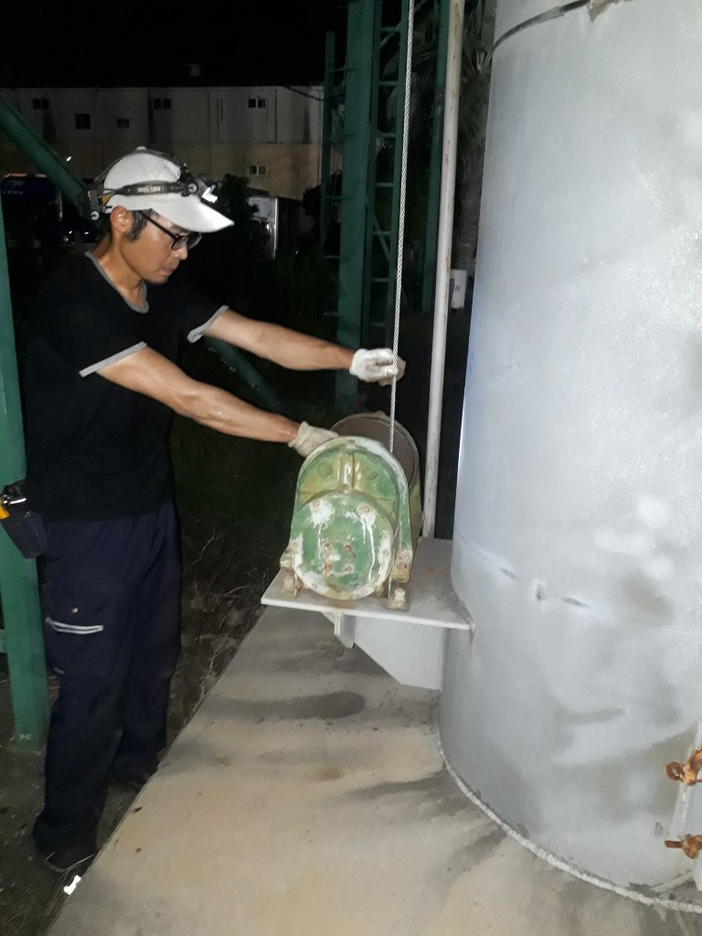 巻ワイヤー交換工事