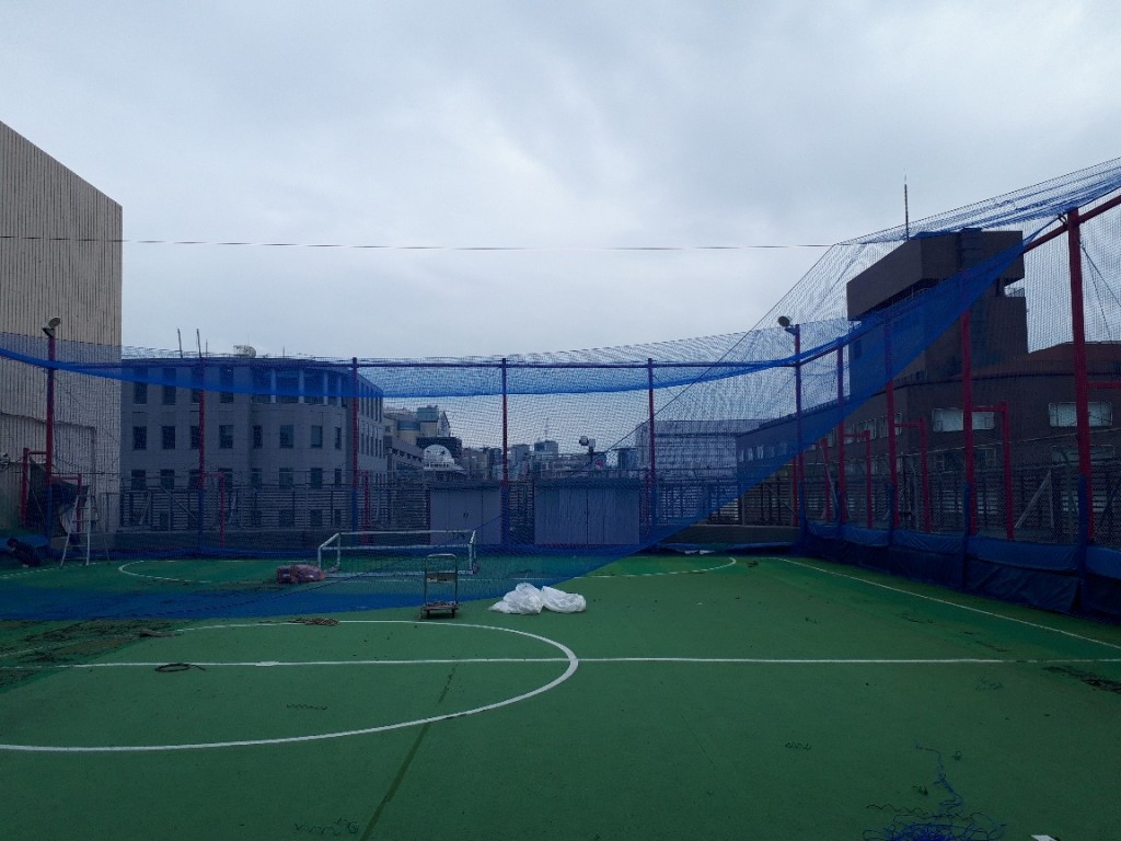 防球ネット張替工事