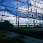 ネット膨れ防止ロープ復旧工事