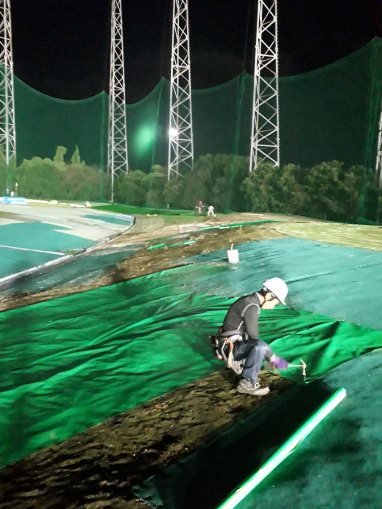 人工芝全面張替え工事