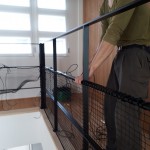 落下防止ネット設置工事