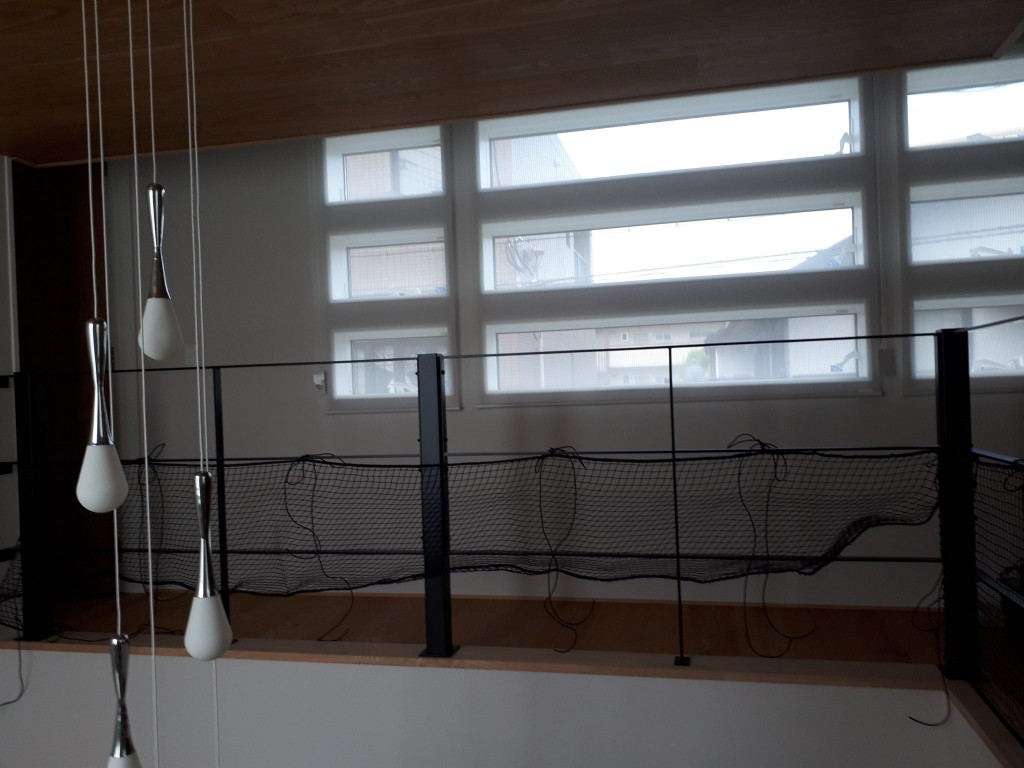 落下防止ネット設置工事