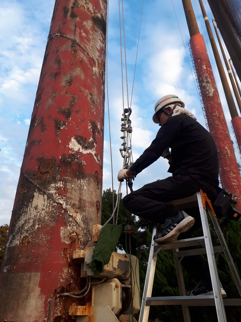 ワイヤー交換工事