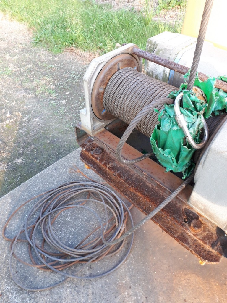 ワイヤー交換工事