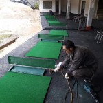 ボール販売機及び打席備品設置工事