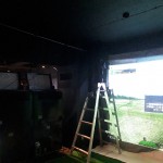 シュミレーションゴルフネット設置工事