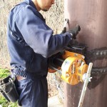 手動ウィンチ交換工事