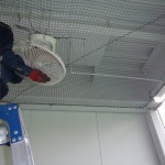 打席内扇風機交換工事