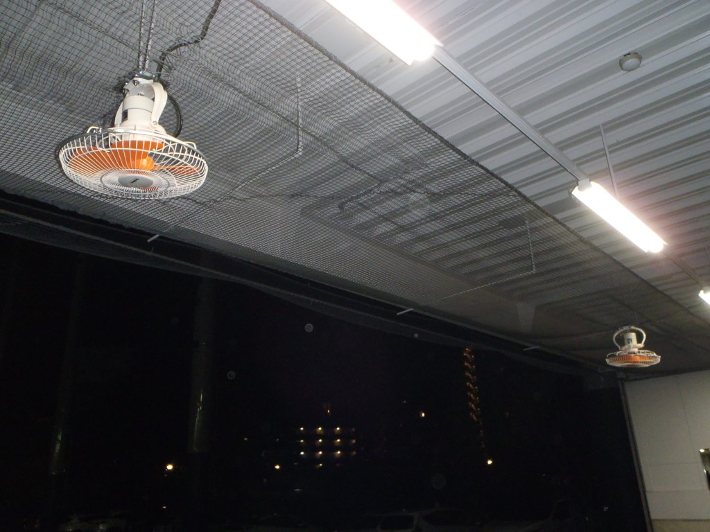 打席内扇風機交換工事