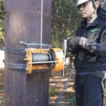 手動ウィンチ交換工事