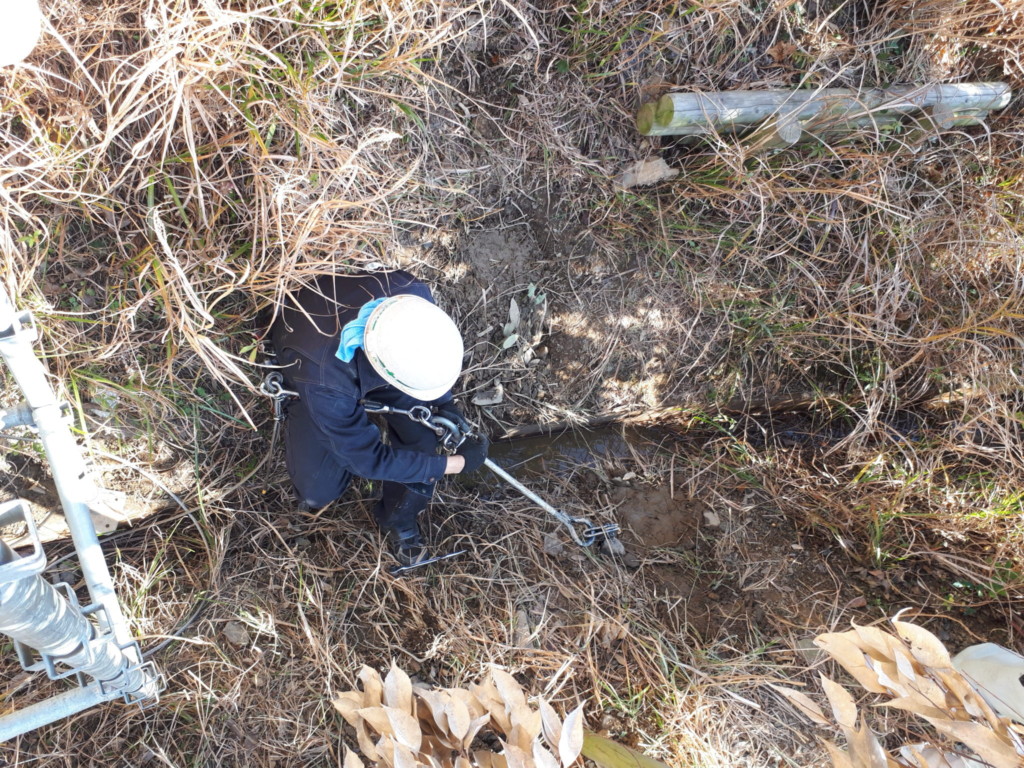 目隠しネット設置工事