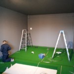 個人宅シュミレーションゴルフネット設置工事