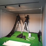 個人宅シュミレーションゴルフネット設置工事