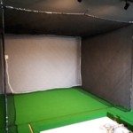 個人宅シュミレーションゴルフネット設置工事