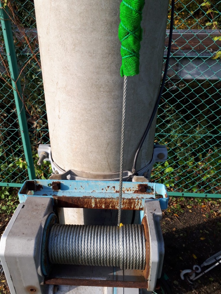 ワイヤー交換工事