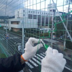 防球ネット補修工事