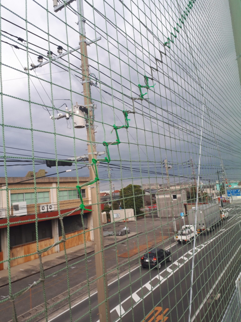 防球ネット補修工事