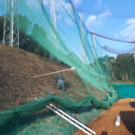 法面UVシート貼り工事