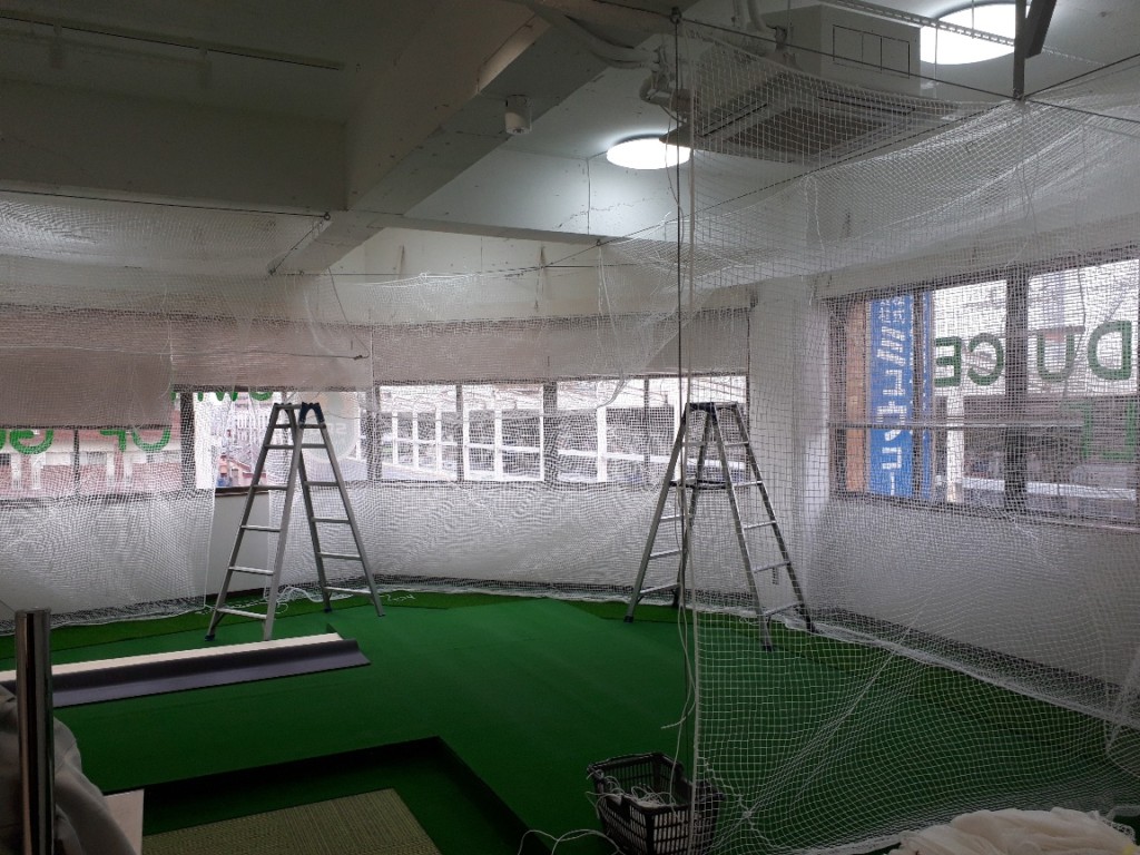 インドアゴルフ設置工事