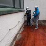 落下防止ネット設置工事