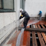 落下防止ネット設置工事