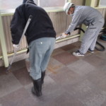 ボール販売機入替工事