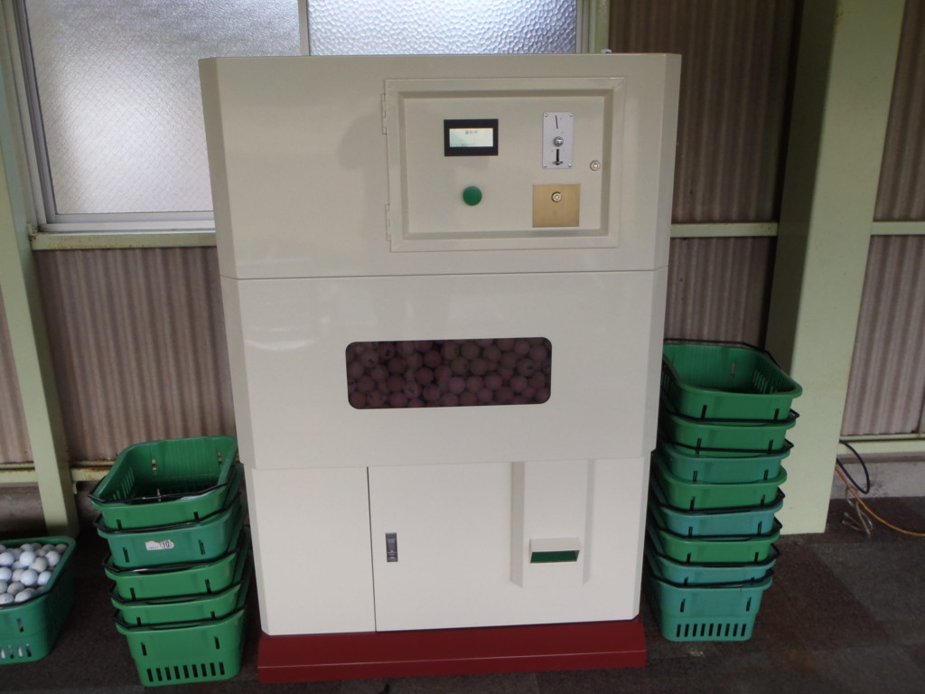 ボール販売機入替工事